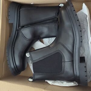 Zara Chelsea Leather Ankle Boot- 4